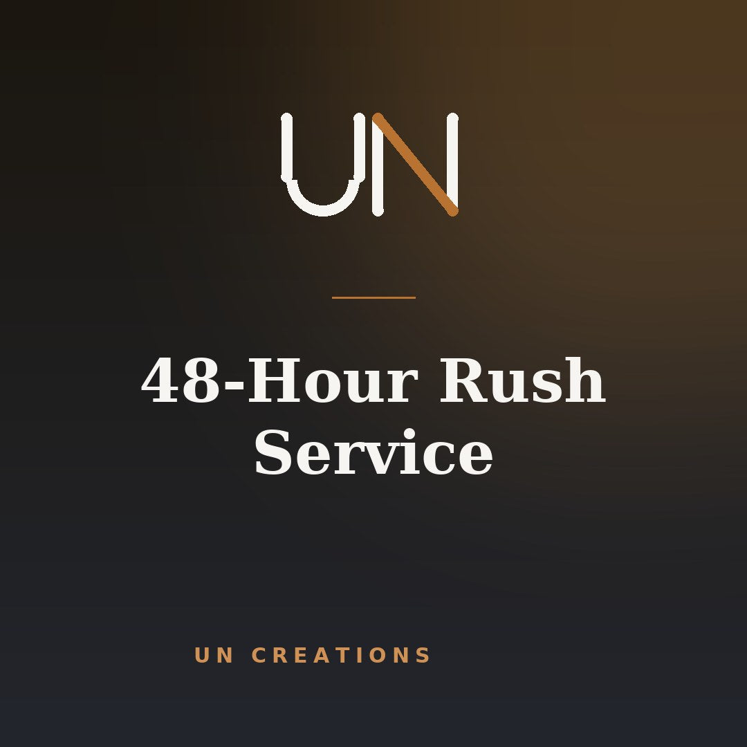 48-Hour Rush Print Service by UN Creations
